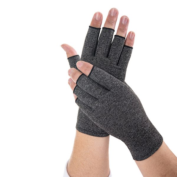 Grå 1 par (S) Arthritis Handsker til mænd og kvinder - Kompression