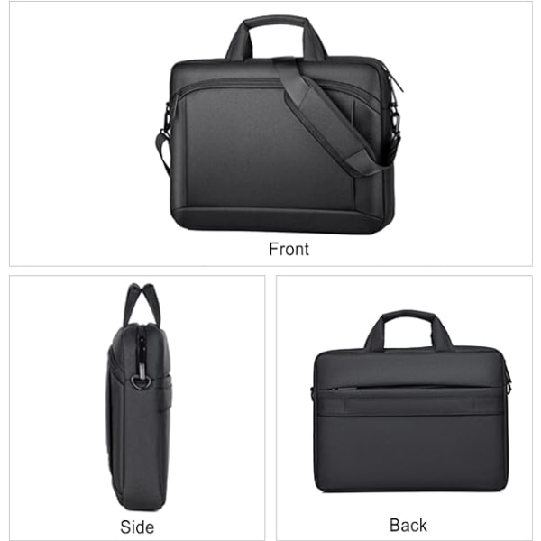 15.6 Inch Laptop Briefcase - Black, Suitable for Laptop Document