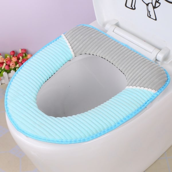 4 kpl WC-istuimen cover Paksumpi pestävä wc-istuimen tyyny