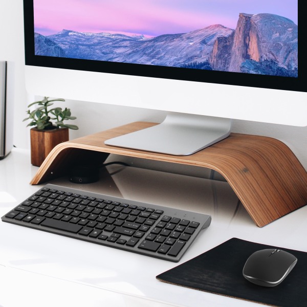 USB trådløst tastatur og mus sett ultratynt stille skrivebord til 508a |  Fyndiq