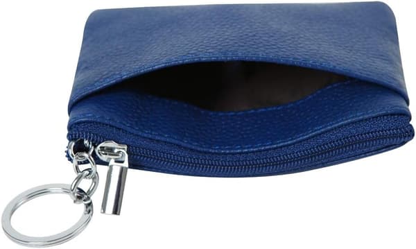 Dam lädermyntväska Mini Pouch Växelplånbok med