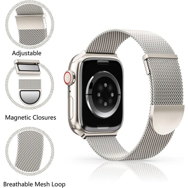 Remmer kompatibel med Apple Watch-rem 42/44/45mm for kvinner og