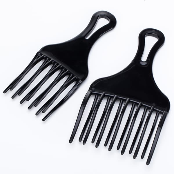 2 st The Big(Black) Afro Comb, Plast Bred Tandad Afro Comb,