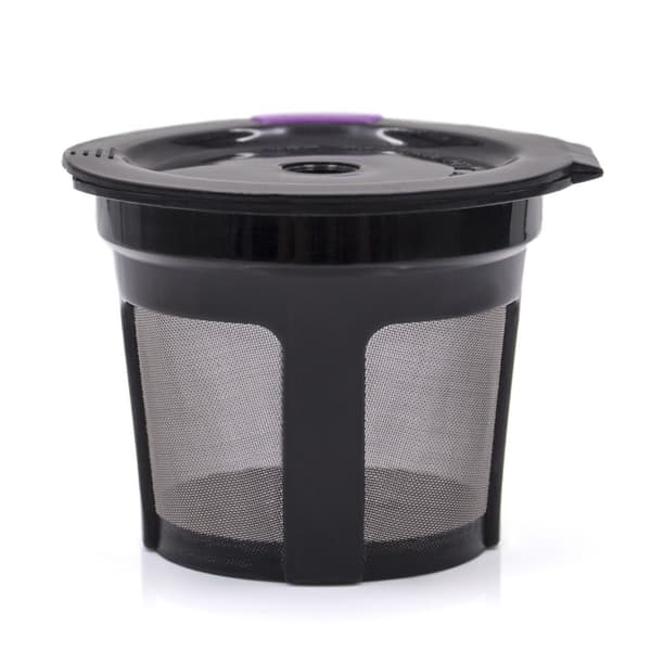 Svart - 3-delars återanvändbart te- och kaffefilter, permanent te i