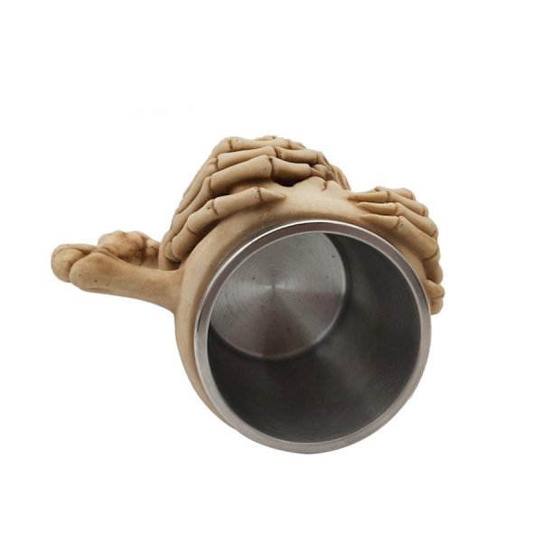 Halloween Gaver Rustfrit Stål Kranie Kaffe Kop Te Kop 3D