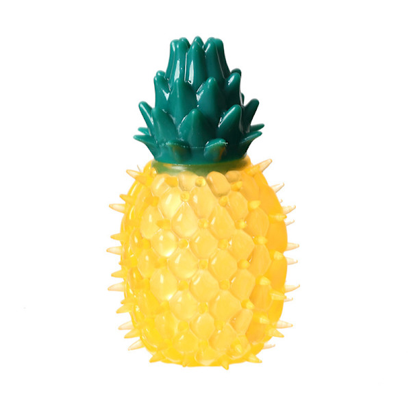 Fryst leksak för husdjur i form av ananas, fryst fruktleksak för hundar, tuggleksak för husdjur