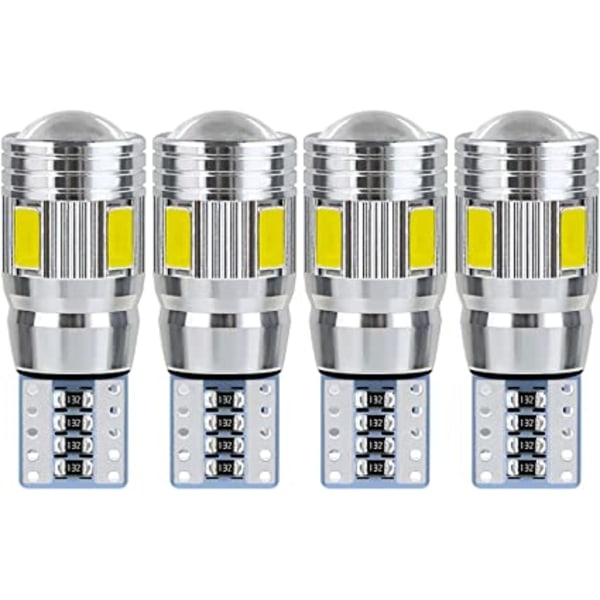4 kpl, T10 W5W polttimo led-sisävalaisin auto led sisätiloihin auto led yövalo