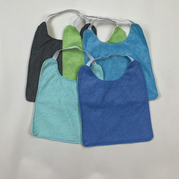 Set of 5 Waterproof Baby Bibs in Washable Terry Cloth - Baby Bib