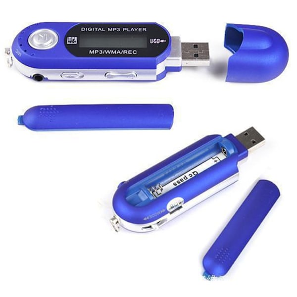 USB MP3-spelare - Portabel musikspelare - Digital LED-display - 32GB Lagring - FM-radio - Svart black