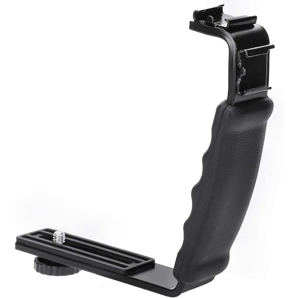 Camera L Bracket, L-Shaped Grip Video Stabilizer with Cold Shoe