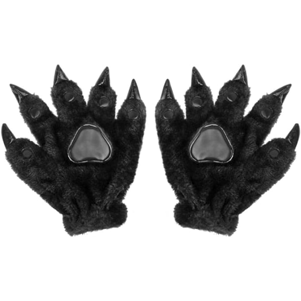 Claw Gloves Halloween Musta Carnival Joulu Söpö Animal Paw Gl