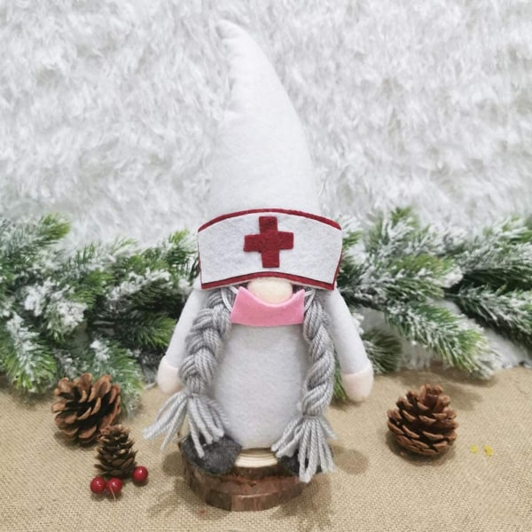 Holiday Gnome Håndlaget svensk Tomte, julenissedekorasjon O