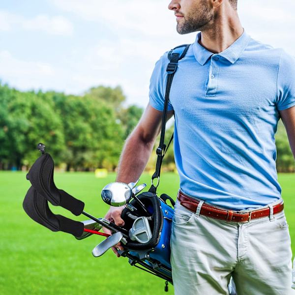3-pack svarta golfklubbsöverdrag för driver 1 3 4 5 7 X Fairway Woo