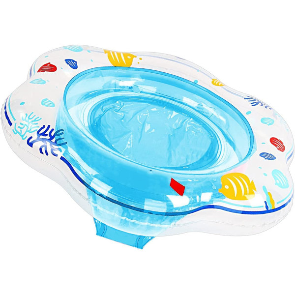 Blå baby Svømmering Float, Oppustelig Baby Svømmering med Se
