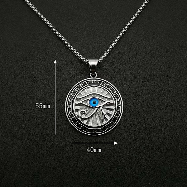 Egyptisk Eye of Horus smykke halskæde til mænd