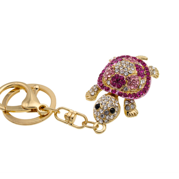 Skildpadde Rhinestone Nøglering, Glitrende Krystal Legering Nøglering