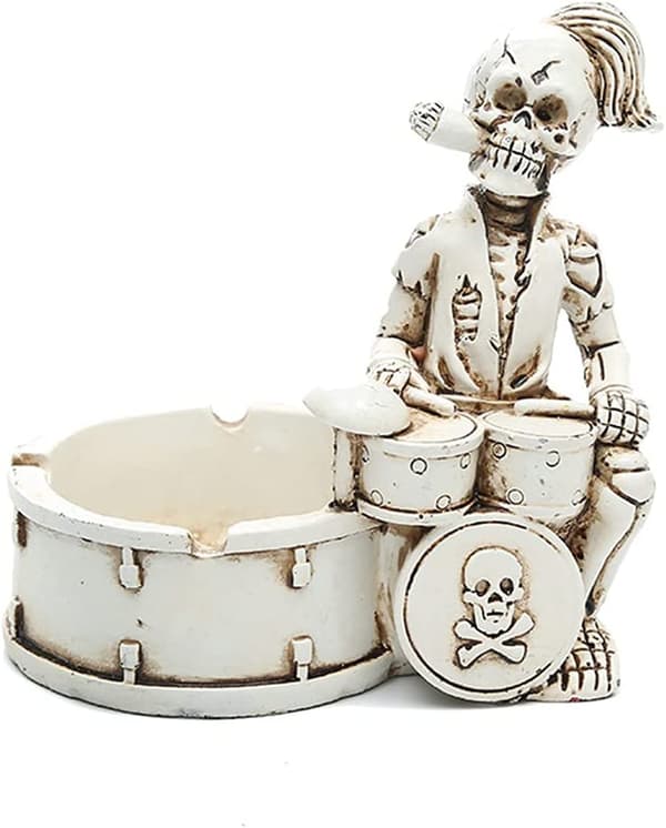 Original Ashtray, Push Ashtray, Tete De Mort Dekorasjon, Cran