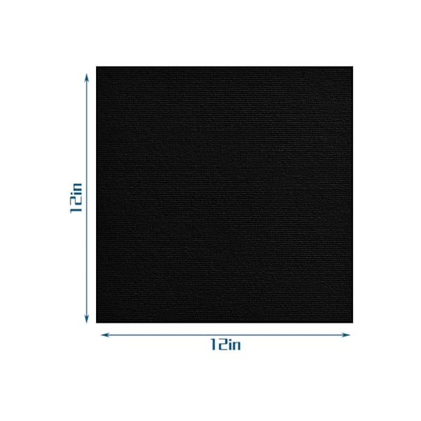 Teppefliser 30 x 30 cm Selvklebende Teppefliser Sklisikre Gjenbrukbare Teppeflater (10 stk) Black