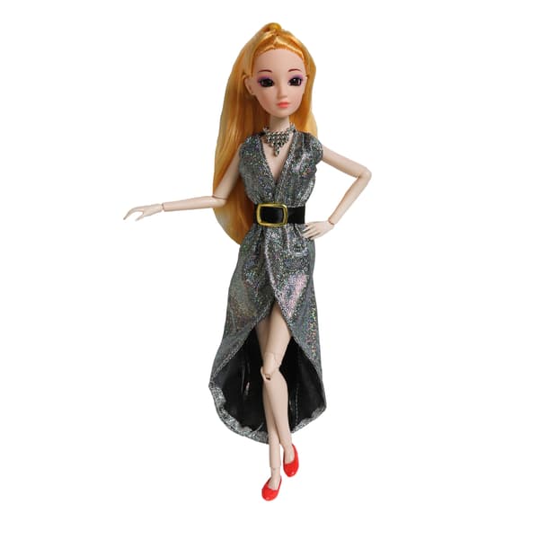 Dukkeklær 30cm prinsesse aftenkjole