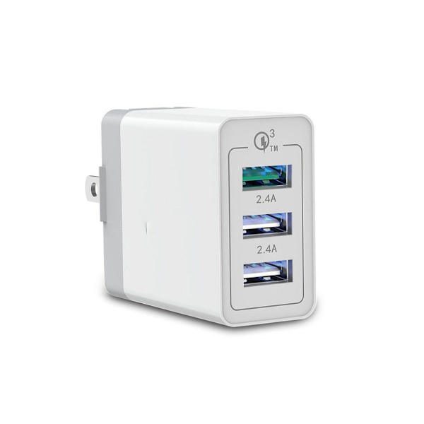USB multi-port oplader QC3.0 hurtigopladningshoved 2.4A du