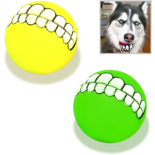 6-pack hundebold, sjove hundebolde Hundetygge-lyd-tændermønster