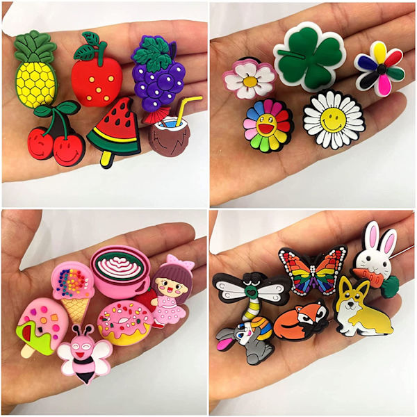Hooves Charm Assorted Random Designs 100kpl PVC-tarvikkeet