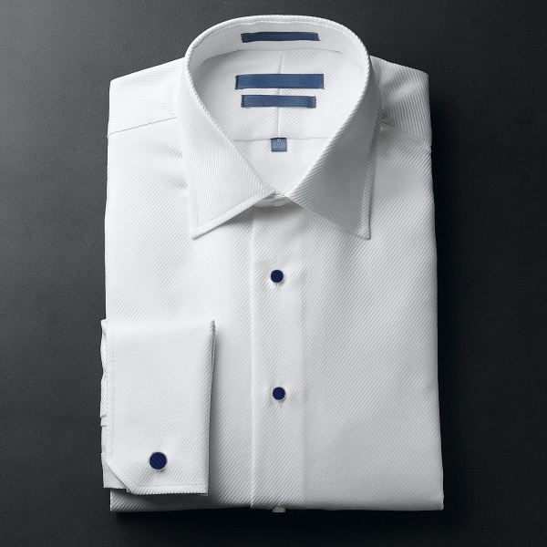 Mansjettknapper fransk skjorte for menn Blå runde fibermansjettknapper Mansjettknapp