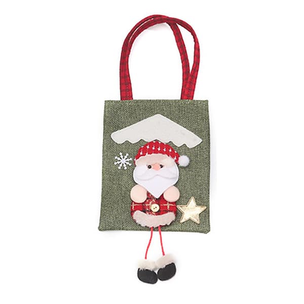 Julegavepose Tote Bag Lange Ben 3D Figur 3D Julefigur