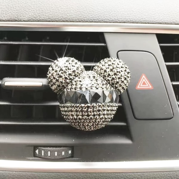 2st Bling Car Vent Clips för kvinnor Bling Car Accessories Ve