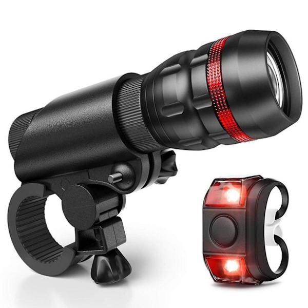 5W sykkelhodelykt sykkellampe sett Oppladbar zoom s