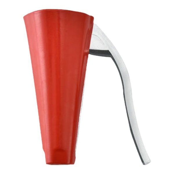 En rød tragt type valnød klip zink legering multifunktion nøddeskal