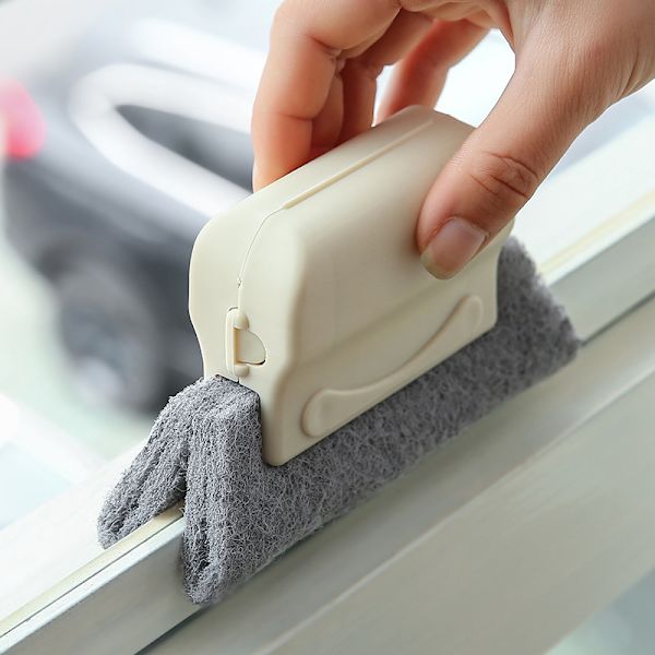 3PCS Hjemmevindue Tracker Cleaner med fint børstehoved, holdbart K