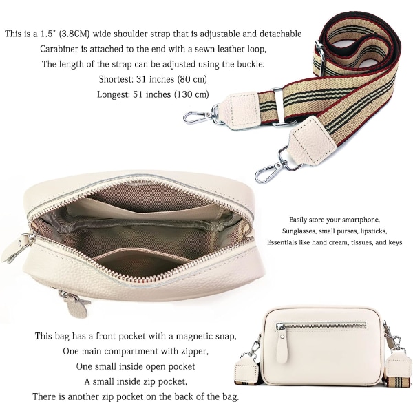 Handväska Dam axelremmar Liten Crossbody Väska Dam Äkta