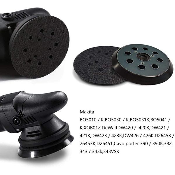 Slippa för Makita BO5010, 8 hål slippapper för Makita B