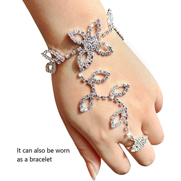 Flower Diamond Feet Chain (pari) häät naisten avojaloin jalat C