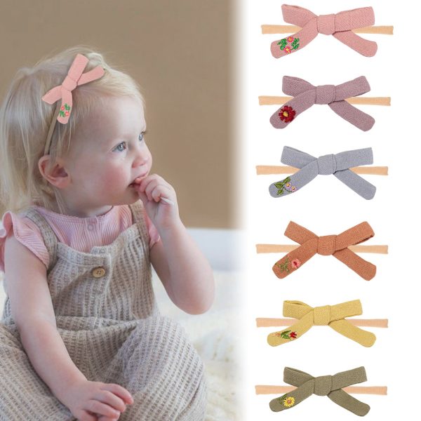 6 Pack I Babyhuvudband, One Size Baby Girl Huvudband Hårband B