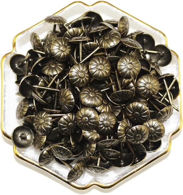 300 stk. Polstringssøm, 17x11 MM Bronze Dekorative Polstringssøm Retro Søm DIY Polstringssøm til Møbler Bronze