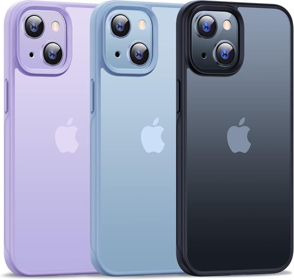 3 STK Stødsikkert Designet kompatibelt iPhone 14 Cover/iPhone 13 Cover