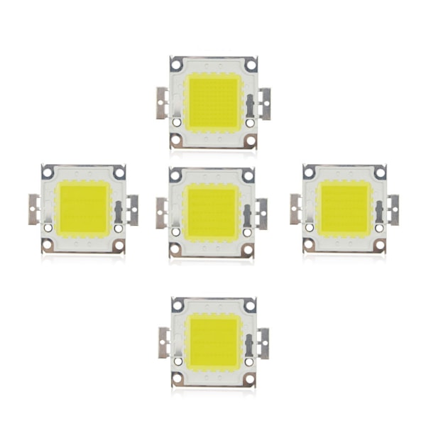 100W LED-brikkepære Varmt Hvit Høy Effekt Strømsparende Lampe (5 stk)