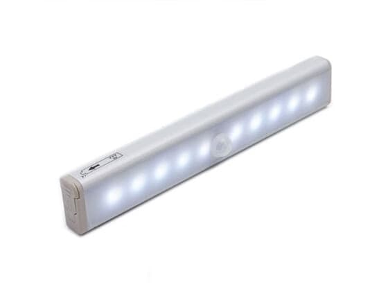 Skaplys, 3 stk skaplampe, 7 LED-lys, trådløs, USB-lading