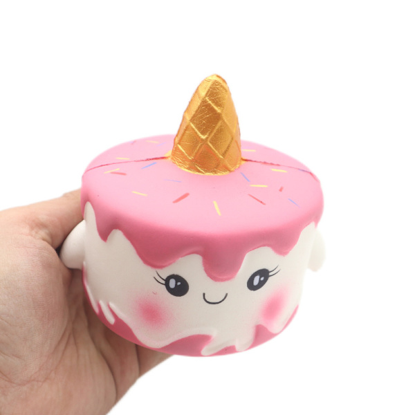 Set med 2 Unicorn Cake Unboxing Mjukdjur, Kawaii Mjukdjur för K