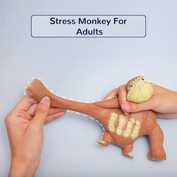 Monkey Stretch Gorilla Figur Gorilla Latex Gorilla Blød Strækbar