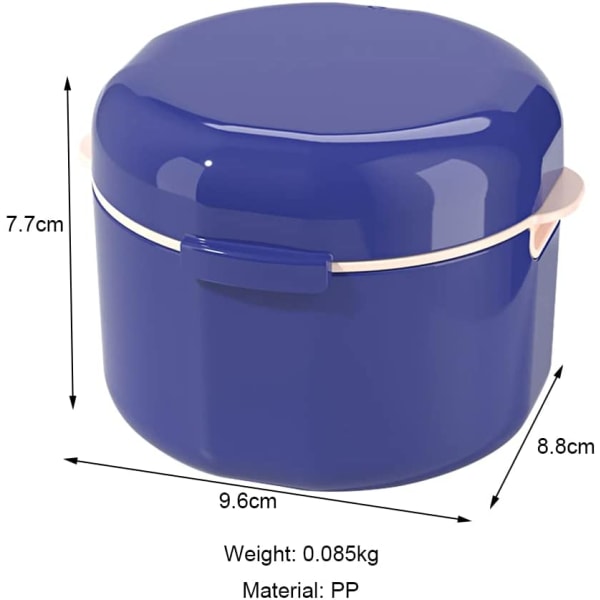 Tandproteslåda med sil, Portable Dental Appliance Box, Dentur