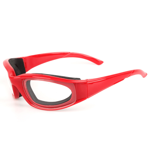 Kökslökskärningsglasögon (röd), imfria linser, säker och t