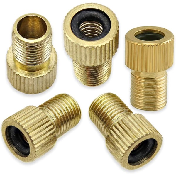 5 pieces of brass valve adapter adapter Fits bicycles e-bike