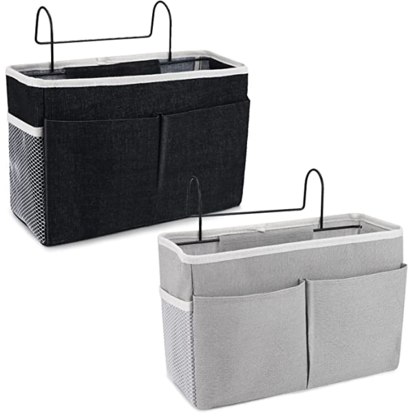 Bedside Organizer 2 PCS Bedside Bags Hanging Basket Storage Wate