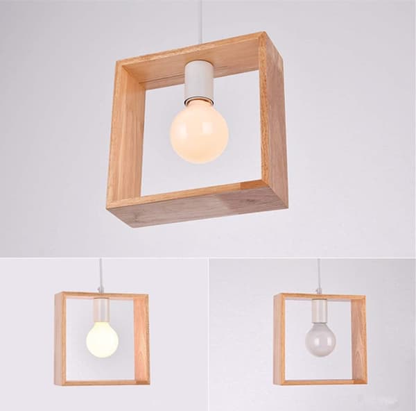 E27 Kreative Pendellamper Industrielle Træloftlampe Mo
