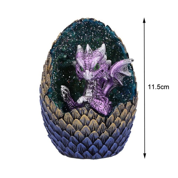 Lava Baby Dragon Egg Resin Sculpture Home Statue Ornament De