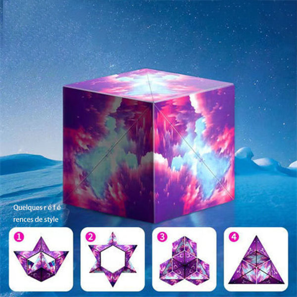 One Piece (Cosmic Purple) Magnetisk Rubiks kub tredimensionell