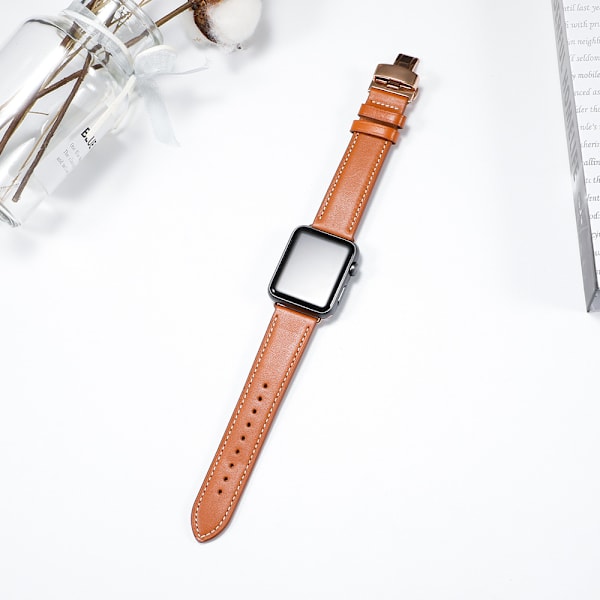 Ekte skinn klokkestropp, Cross Wrist Watch Menn/Kvinner Hurtig R